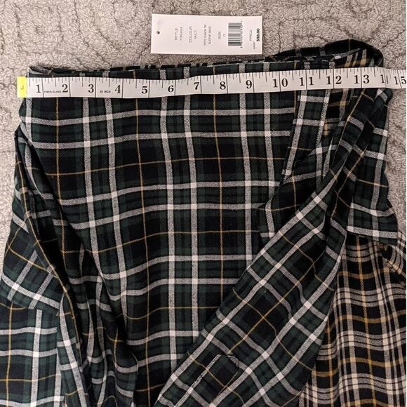 Nwt FRENCH CONNECTION  Este Plaid A-line Skirt green 4 @R - Picture 3 of 7